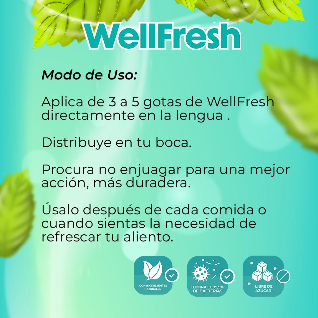 ¡Nuevo! WellFresh™ - Elimina el Mal Aliento al Instante y Recupera tu Confianza 🌬️✨