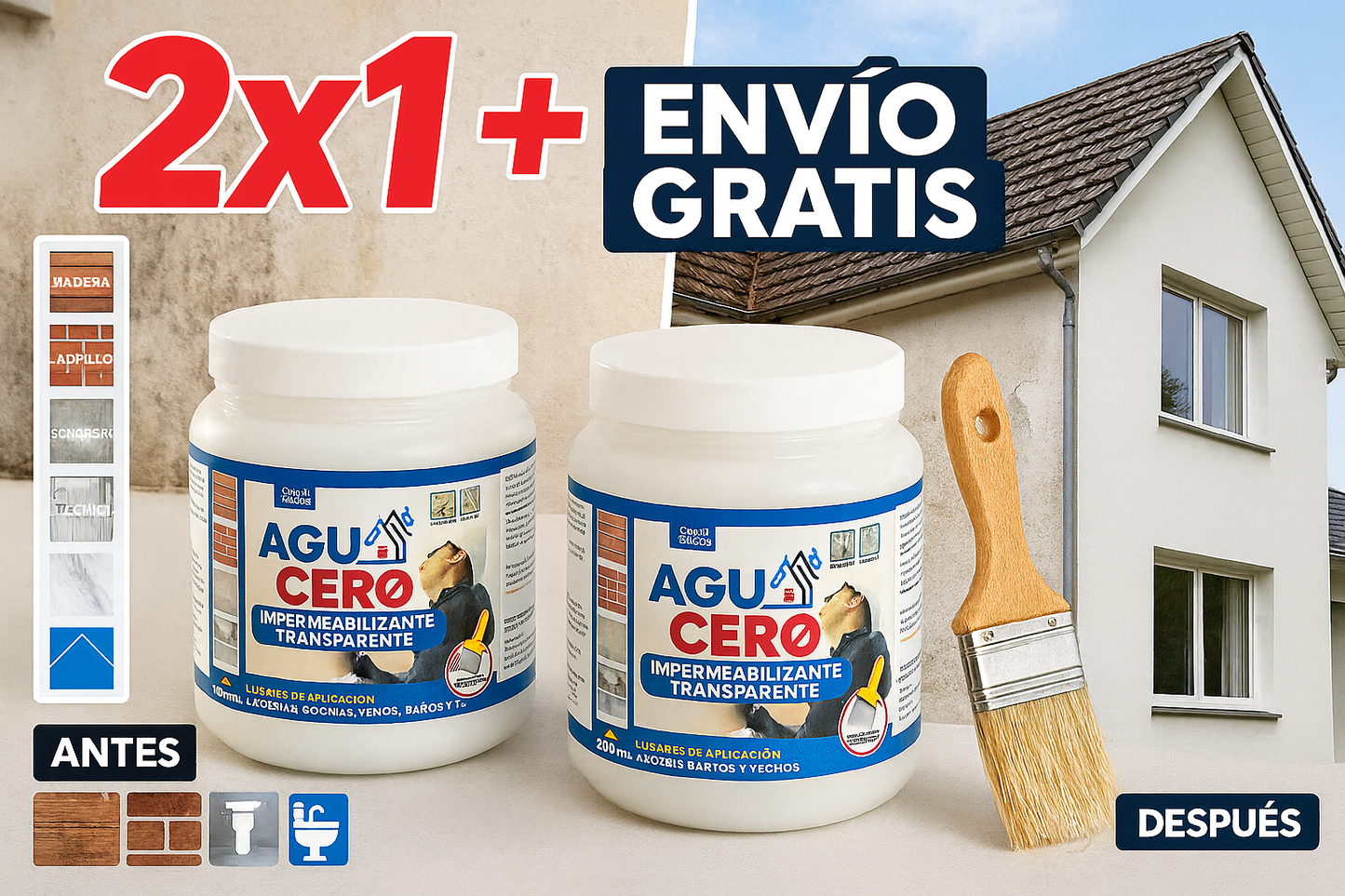¡Nuevo! Aguacero 1000ml Ultra Protector 💦 -  ¡Adiós Goteras por 10 Años!