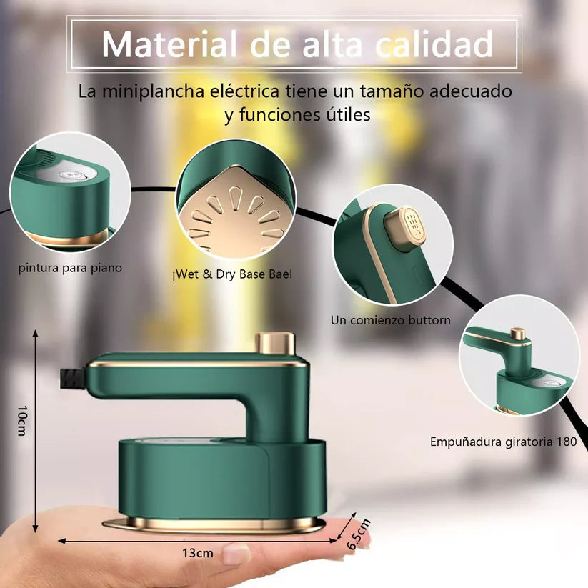 NUEVO | Mini Plancha UltraMax Steam™ Cero arrugas en segundos✨