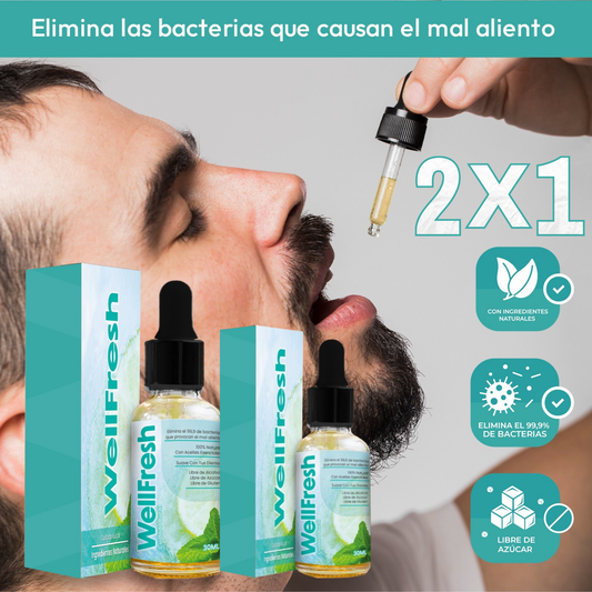 ¡Nuevo! WellFresh™ - Elimina el Mal Aliento al Instante y Recupera tu Confianza 🌬️✨
