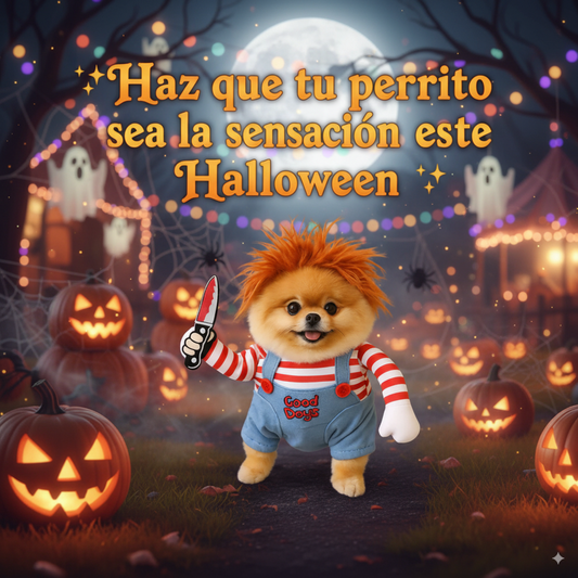 ¡Nuevo! Disfraz Chucky Dog Max™ - El Disfraz Más Viral de Halloween 2025