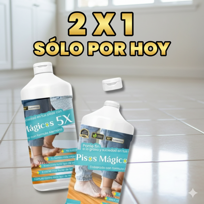 ¡Nuevo! Pisos Mágicos Limpieza 5x™ - Recupera el brillo original de tu hogar ✨