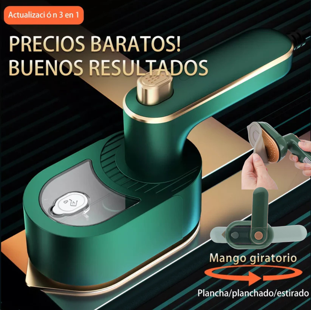 NUEVO | Mini Plancha UltraMax Steam™ Cero arrugas en segundos✨