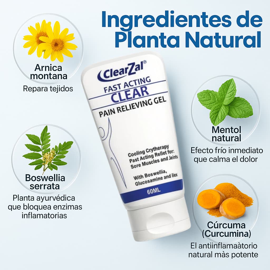 ClearZal® Stop Dolor Total - Alivio Rápido y Seguro en 7 Días
