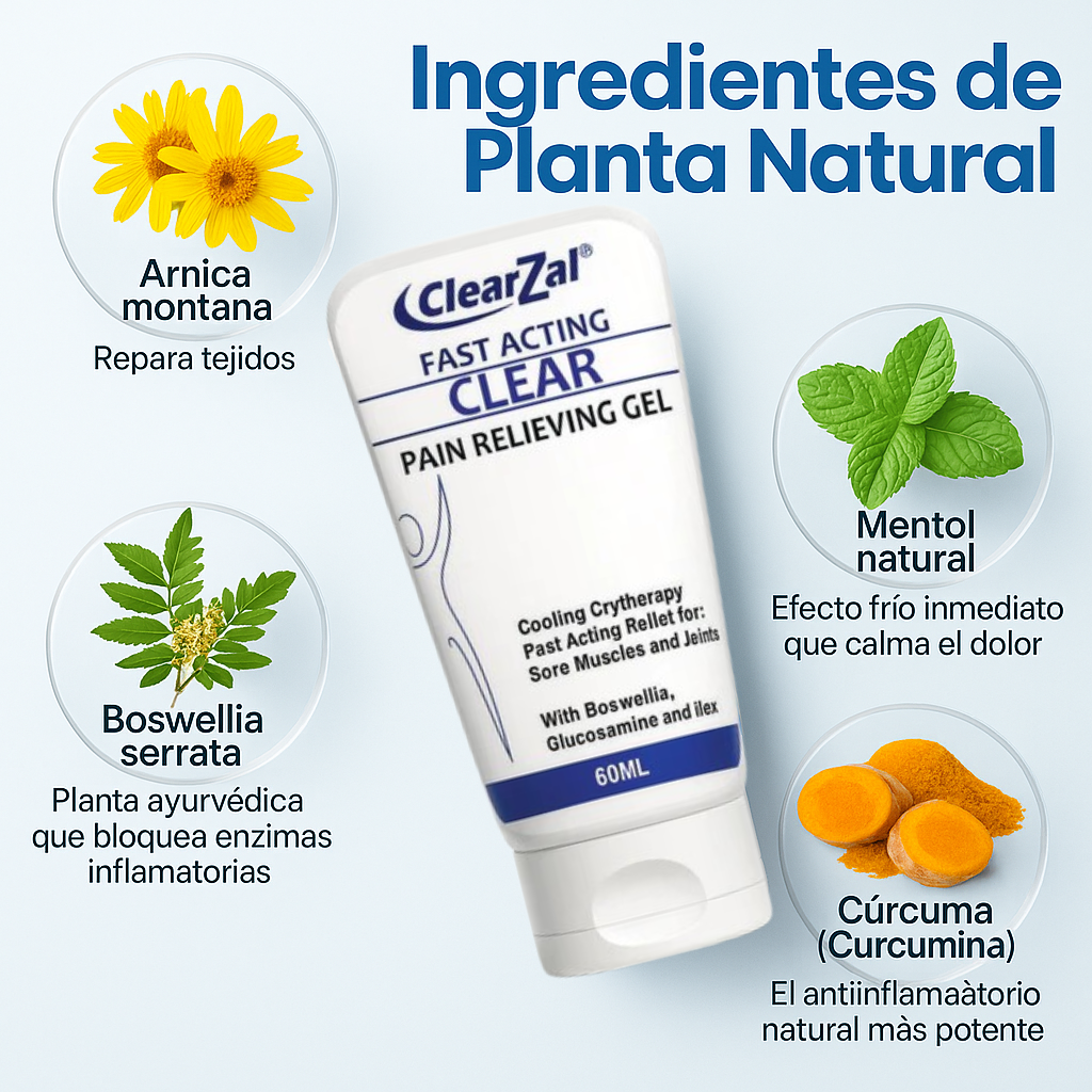 ¡Nuevo! ClearZal® Stop Dolor Total - Alivio Rápido y Seguro en 7 Días