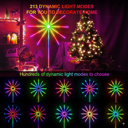 ¡Nuevo! Luces LED Estallido Navideño Deluxe - Brillo que baila con tu música.
