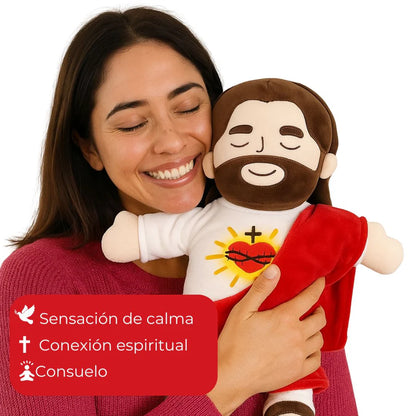 ¡Nuevo! Peluche Jesús en tus brazos - Siente la paz como nunca antes.❤️